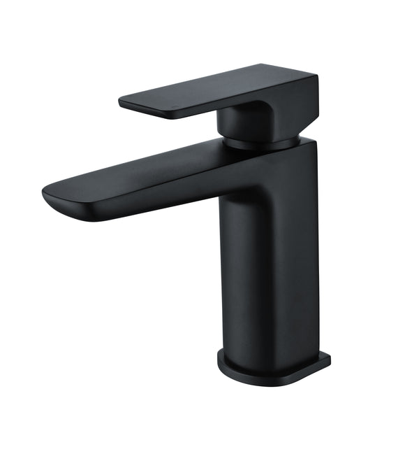 SWANSEA BLACK FINISH BASIN MIXER WITH FREE WASTE TIS5072