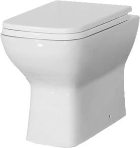 Tailored Seina BTW Square Toilet with Soft Close Seat & Fittings TIS6004