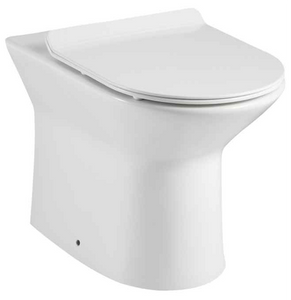 Ferrara rimless Back to wall pan with soft close seat TIS6012