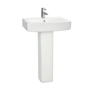 Tailored Braga 1 Tap Hole Basin and Pedestal TIS6022