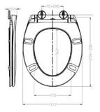 Omni slim wc universal replacement seat TIS6101