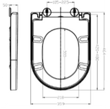 Dee Replacement soft close toilet seat TIS6102