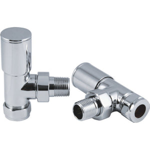 ROUND CHROME RADIATOR VALVES 2 STYLES